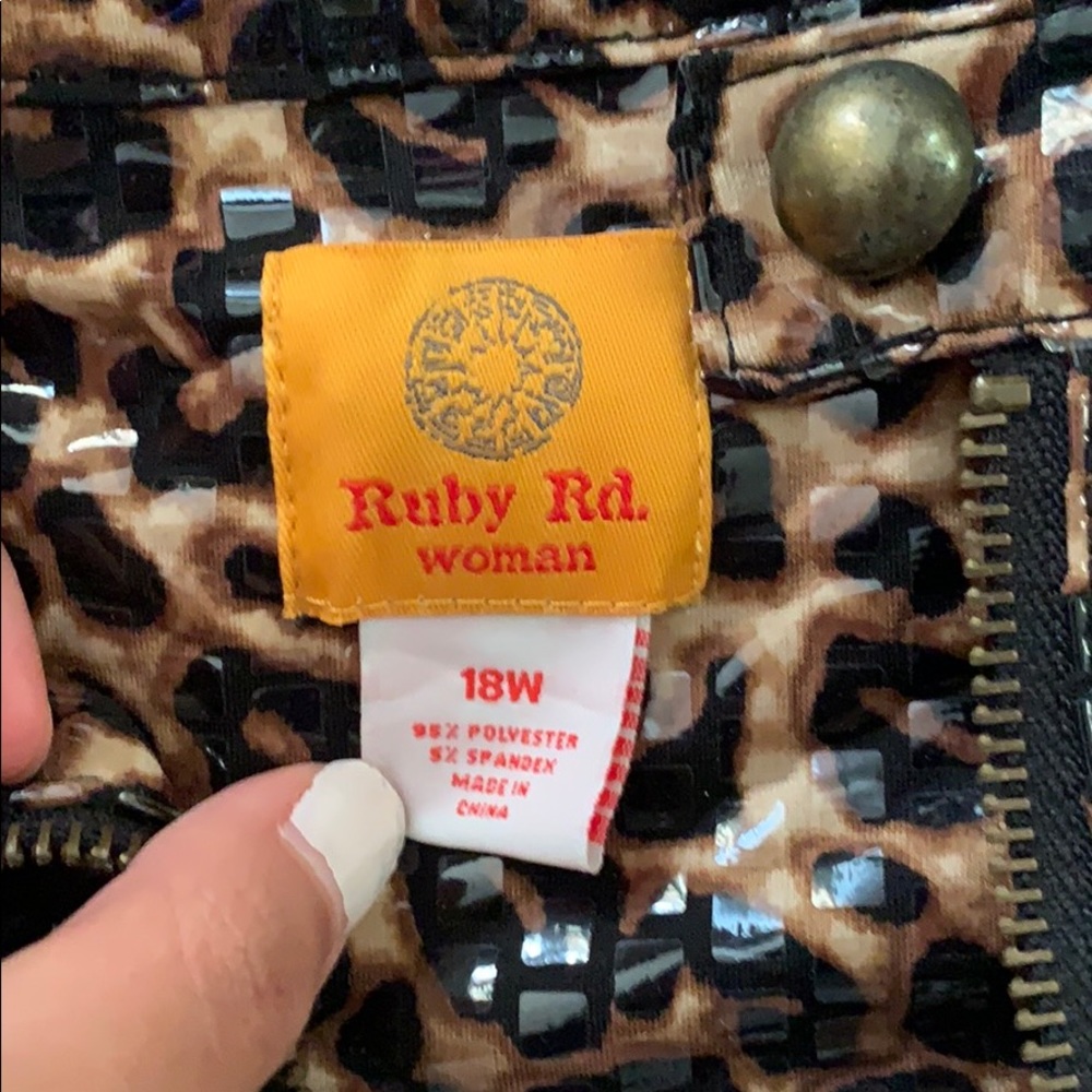 Ruby Rd Cheetah Print Jacket - Picture 2 of 2